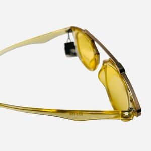 NEW Women's Aviator Yellow Tinted Sunglasses